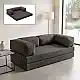 Καναπές - κρεβάτι Comfort Megapap τριθέσιος υφασμάτινος χρώμα ανθρακί 190x95x75εκ. | GP043-0104,1