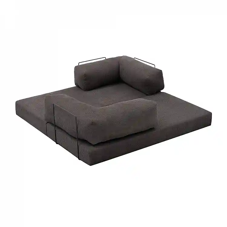 Καναπές - κρεβάτι Comfort Megapap τριθέσιος υφασμάτινος χρώμα ανθρακί 190x95x75εκ. | GP043-0104,1
