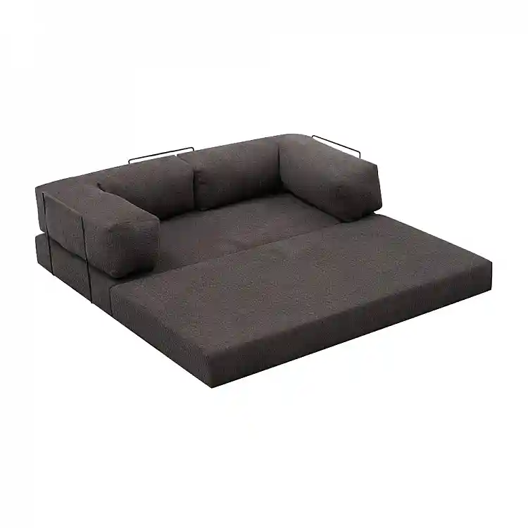 Καναπές - κρεβάτι Comfort Megapap τριθέσιος υφασμάτινος χρώμα ανθρακί 190x95x75εκ. | GP043-0104,1