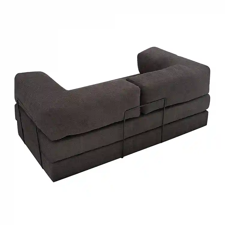 Καναπές - κρεβάτι Comfort Megapap τριθέσιος υφασμάτινος χρώμα ανθρακί 190x95x75εκ. | GP043-0104,1