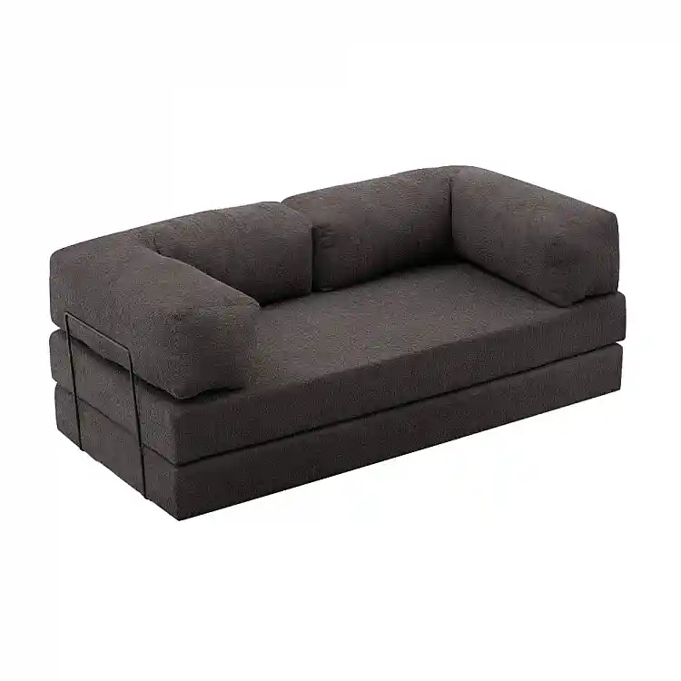 Καναπές - κρεβάτι Comfort Megapap τριθέσιος υφασμάτινος χρώμα ανθρακί 190x95x75εκ. | GP043-0104,1