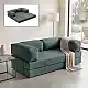 Καναπές - κρεβάτι Comfort Megapap τριθέσιος υφασμάτινος χρώμα μέντα 190x95x75εκ. | GP043-0104,4