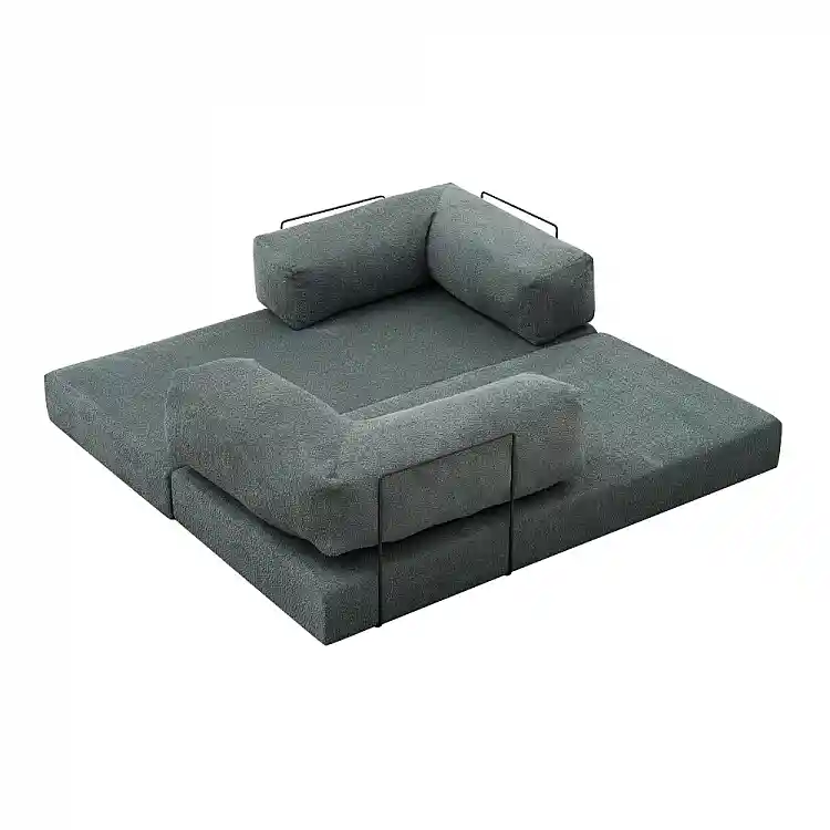 Καναπές - κρεβάτι Comfort Megapap τριθέσιος υφασμάτινος χρώμα μέντα 190x95x75εκ. | GP043-0104,4