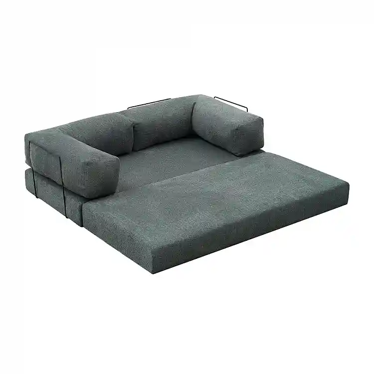 Καναπές - κρεβάτι Comfort Megapap τριθέσιος υφασμάτινος χρώμα μέντα 190x95x75εκ. | GP043-0104,4