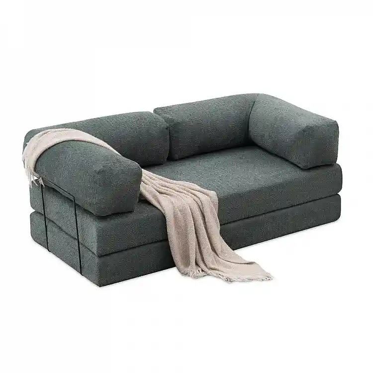 Καναπές - κρεβάτι Comfort Megapap τριθέσιος υφασμάτινος χρώμα μέντα 190x95x75εκ. | GP043-0104,4