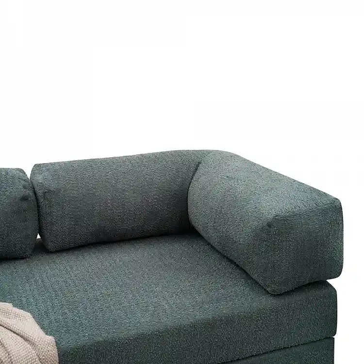 Καναπές - κρεβάτι Comfort Megapap τριθέσιος υφασμάτινος χρώμα μέντα 190x95x75εκ. | GP043-0104,4