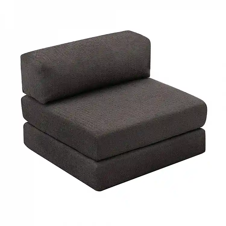 Πολυθρόνα - κρεβάτι Comfort Megapap υφασμάτινη χρώμα ανθρακί 95x95x75εκ. | GP043-0106,1
