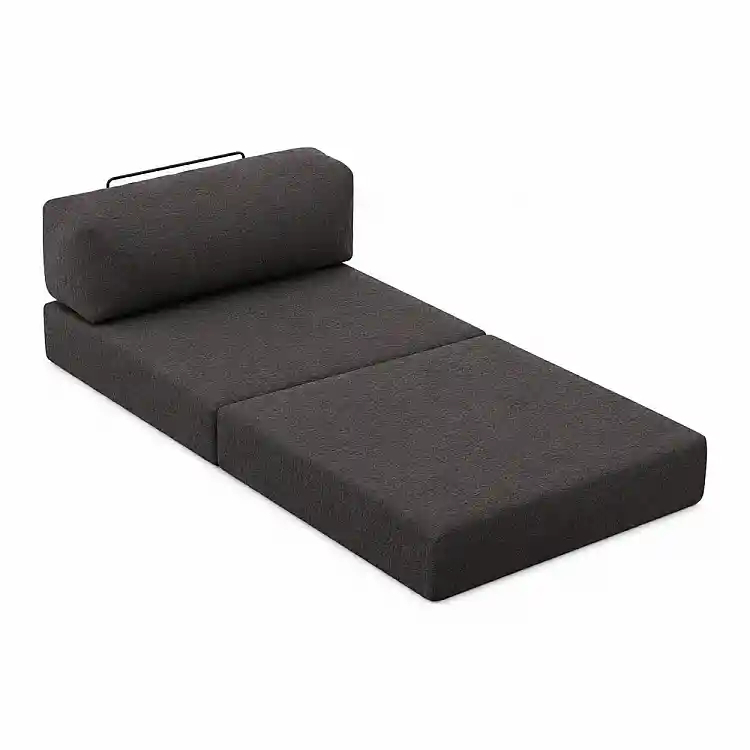 Πολυθρόνα - κρεβάτι Comfort Megapap υφασμάτινη χρώμα ανθρακί 95x95x75εκ. | GP043-0106,1