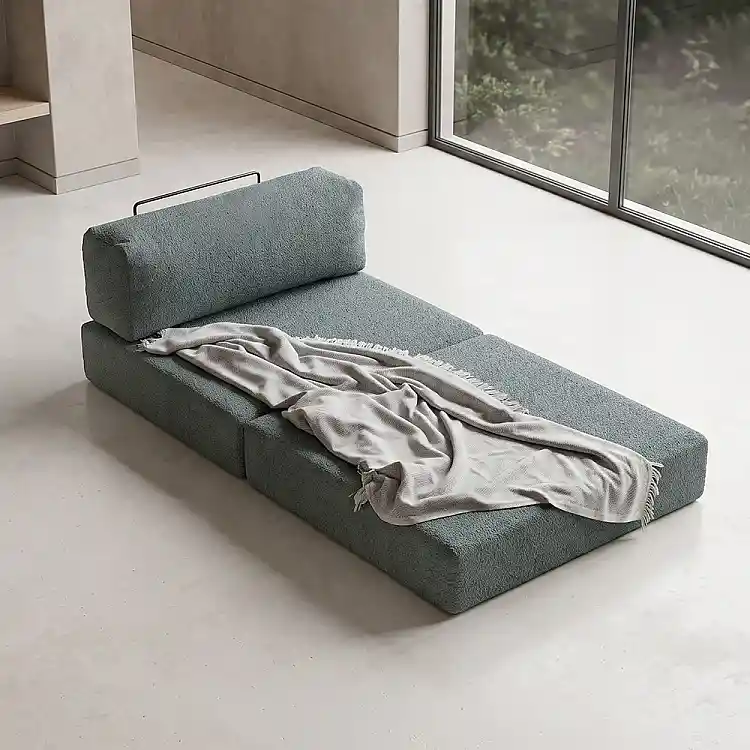 Πολυθρόνα - κρεβάτι Comfort Megapap υφασμάτινη χρώμα μέντα 95x95x75εκ. | GP043-0106,4