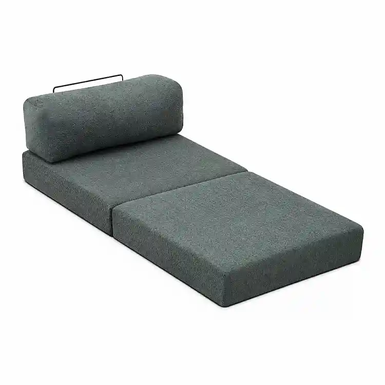 Πολυθρόνα - κρεβάτι Comfort Megapap υφασμάτινη χρώμα μέντα 95x95x75εκ. | GP043-0106,4