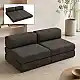 Καναπές - κρεβάτι Comfort Megapap τριθέσιος υφασμάτινος χρώμα ανθρακί 190x95x75εκ. | GP043-0107,1