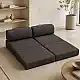 Καναπές - κρεβάτι Comfort Megapap τριθέσιος υφασμάτινος χρώμα ανθρακί 190x95x75εκ. | GP043-0107,1