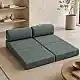 Καναπές - κρεβάτι Comfort Megapap τριθέσιος υφασμάτινος χρώμα μέντα 190x95x75εκ. | GP043-0107,4