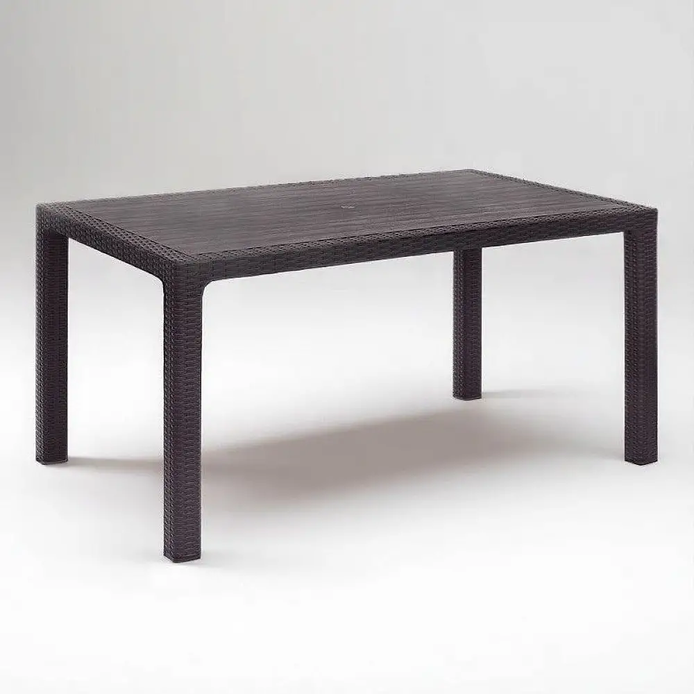 Τραπέζι πολυπροπυλενίου Kalan Megapap χρώμα καφέ 150x90x75εκ. | GP046-0013,1