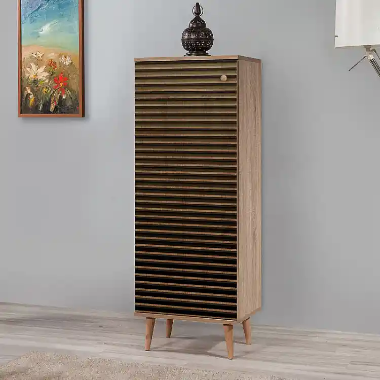 Παπουτσοθήκη - Ντουλάπι Soho Megapap χρώμα sonoma 50x38x135εκ. | GP052-0001,2