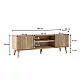 Έπιπλο τηλεόρασης Soho Megapap χρώμα sonoma 140x40x50 εκ. | GP052-0002,3