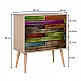 Συρταρτιέρα Soho Megapap από μελαμίνη χρώμα sonoma 80x40x90εκ. - GP052-0003,1