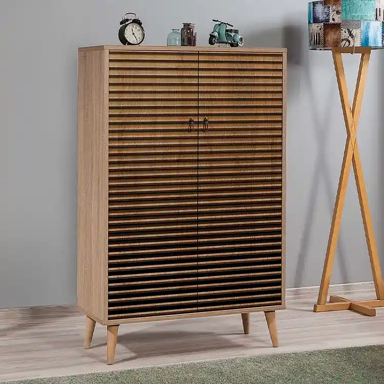 Παπουτσοθήκη - Ντουλάπι Soho Megapap χρώμα sonoma 80x36x127εκ. | GP052-0004,2
