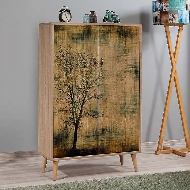 Παπουτσοθήκη - Ντουλάπι Soho Megapap χρώμα sonoma 80x36x127εκ. | GP052-0004,4