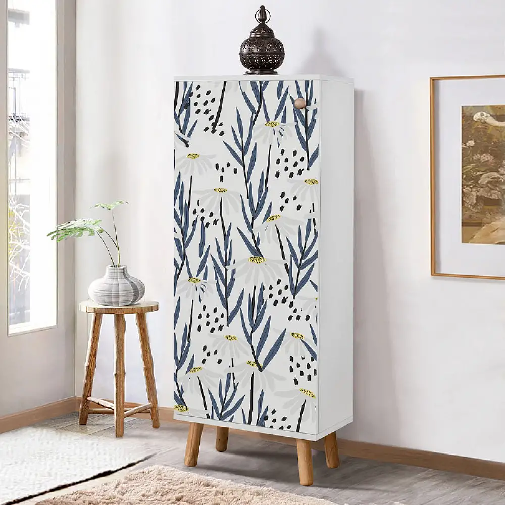 Ντουλάπι κουζίνας/μπάνιου - Παπουτσοθήκη Assiri Megapap χρώμα λευκό 50x38x135εκ. | GP052-0006,1