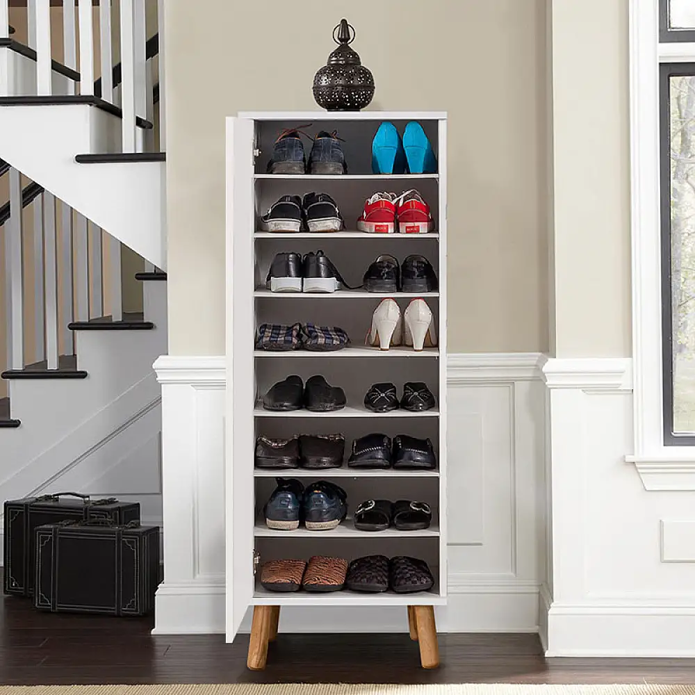 Ντουλάπι κουζίνας/μπάνιου - Παπουτσοθήκη Assiri Megapap χρώμα λευκό 50x38x135εκ. | GP052-0006,3