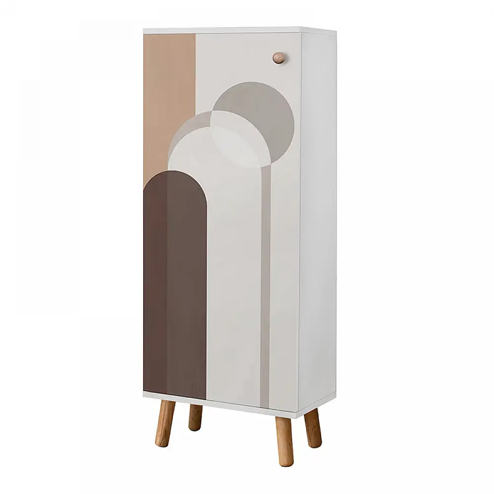 Ντουλάπι κουζίνας/μπάνιου - Παπουτσοθήκη Assiri Megapap χρώμα λευκό 50x38x135εκ. | GP052-0006,3