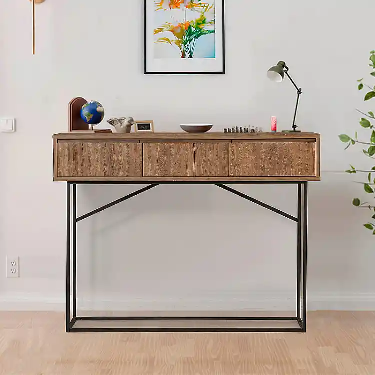 Κονσόλα Amedeo Megapap χρώμα καρυδί 120x36x90εκ. | GP052-0010,1