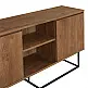 Μπουφές Amedeo Megapap από μελαμίνη χρώμα καρυδί 140x36x72εκ. Μπουφές Amedeo Megapap από μελαμίνη χρώμα καρυδί 140x36x72εκ.