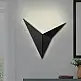 Απλίκα τοίχου Bird Megapap μεταλλική χρώμα μαύρο 34x5x34εκ. | GP052-0106,1
