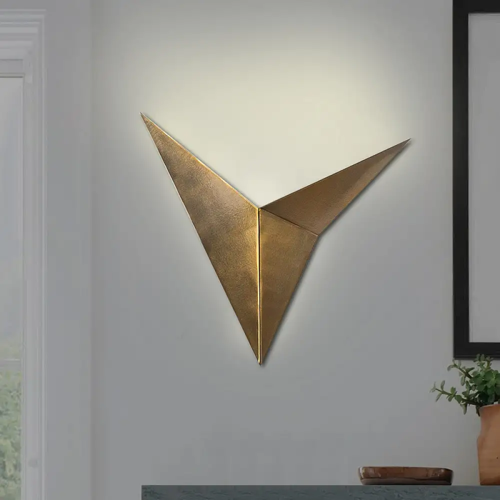 Απλίκα τοίχου Bird Megapap μεταλλική χρώμα χρυσό vintage 34x5x34εκ. | GP052-0106,2