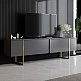Έπιπλο τηλεόρασης Luxe Megapap χρώμα ανθρακί - χρυσό 180x30x50εκ. Έπιπλο τηλεόρασης Luxe Megapap χρώμα ανθρακί - χρυσό 180x30x50εκ.