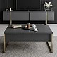 Έπιπλο τηλεόρασης Luxe Megapap χρώμα ανθρακί - χρυσό 180x30x50εκ. Έπιπλο τηλεόρασης Luxe Megapap χρώμα ανθρακί - χρυσό 180x30x50εκ.