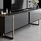 Έπιπλο τηλεόρασης Luxe Megapap χρώμα ανθρακί - χρυσό 180x30x50εκ. Έπιπλο τηλεόρασης Luxe Megapap χρώμα ανθρακί - χρυσό 180x30x50εκ.