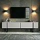 Έπιπλο τηλεόρασης Luxe Megapap χρώμα λευκό - μαύρο 180x30x50εκ. | GP052-0117,7