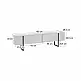 Έπιπλο τηλεόρασης Luxe Megapap χρώμα λευκό - μαύρο 180x30x50εκ. | GP052-0117,7