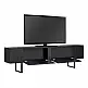 Έπιπλο τηλεόρασης Luxe Megapap χρώμα black wood 180x30x50εκ. | GP052-0117,8