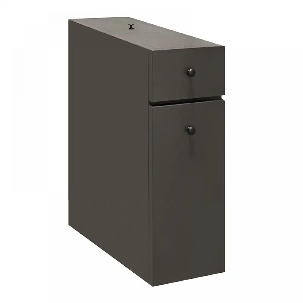 Ντουλάπι μπάνιου Calencia Megapap χρώμα ανθρακί 20x60x55εκ. | GP052-0122,1