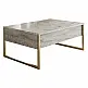 Τραπεζάκι σαλονιού Luxe Megapap χρώμα travertine - χρυσό 90x60x40εκ. Τραπεζάκι σαλονιού Luxe Megapap χρώμα travertine - χρυσό 90x60x40εκ.