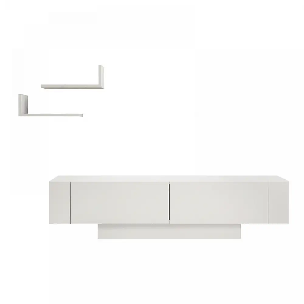 Έπιπλο τηλεόρασης Matera Megapap χρώμα λευκό 150x31,5x41,6εκ. | GP052-0136,1