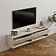 Έπιπλο τηλεόρασης επιτοίχιο Arges Megapap χρώμα travertine 140x29,6x30εκ. - GP052-0141,1