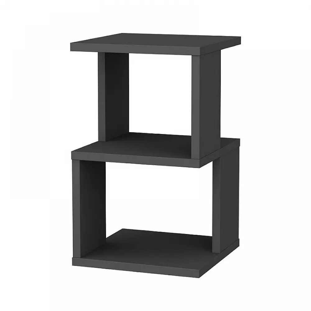 Κομοδίνο Carter Megapap χρώμα ανθρακί 29,6x29,6x49,4εκ. - GP052-0149,1