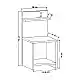 Κομοδίνο Ulman Megapap χρώμα ανθρακί 35x37x72εκ. | GP052-0212,2