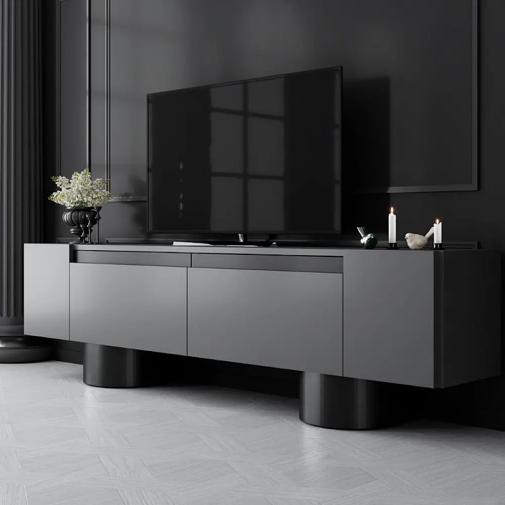 Έπιπλο τηλεόρασης Haven Megapap χρώμα ανθρακί 180x30x50εκ. - GP052-0222,1 Έπιπλο τηλεόρασης Haven Megapap χρώμα ανθρακί 180x30x50εκ. - GP052-0222,1