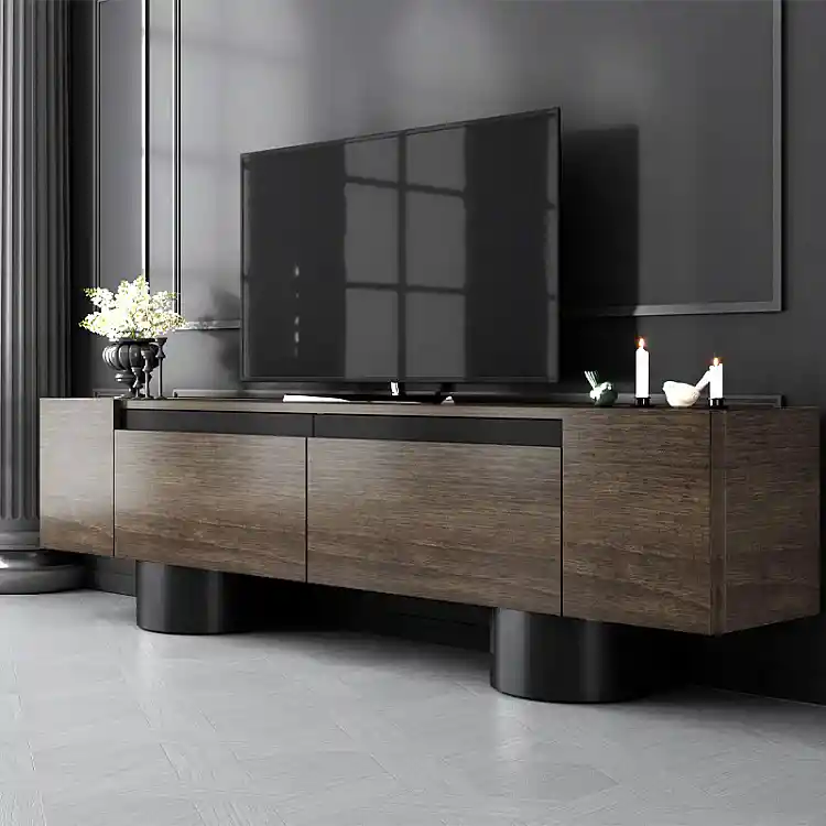 Έπιπλο τηλεόρασης Haven Megapap χρώμα καρυδί 180x30x50εκ. | GP052-0222,3