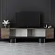 Έπιπλο τηλεόρασης Haven Megapap χρώμα καρυδί 180x30x50εκ. | GP052-0222,3