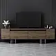 Έπιπλο τηλεόρασης Haven Megapap χρώμα καρυδί 180x30x50εκ. | GP052-0222,3