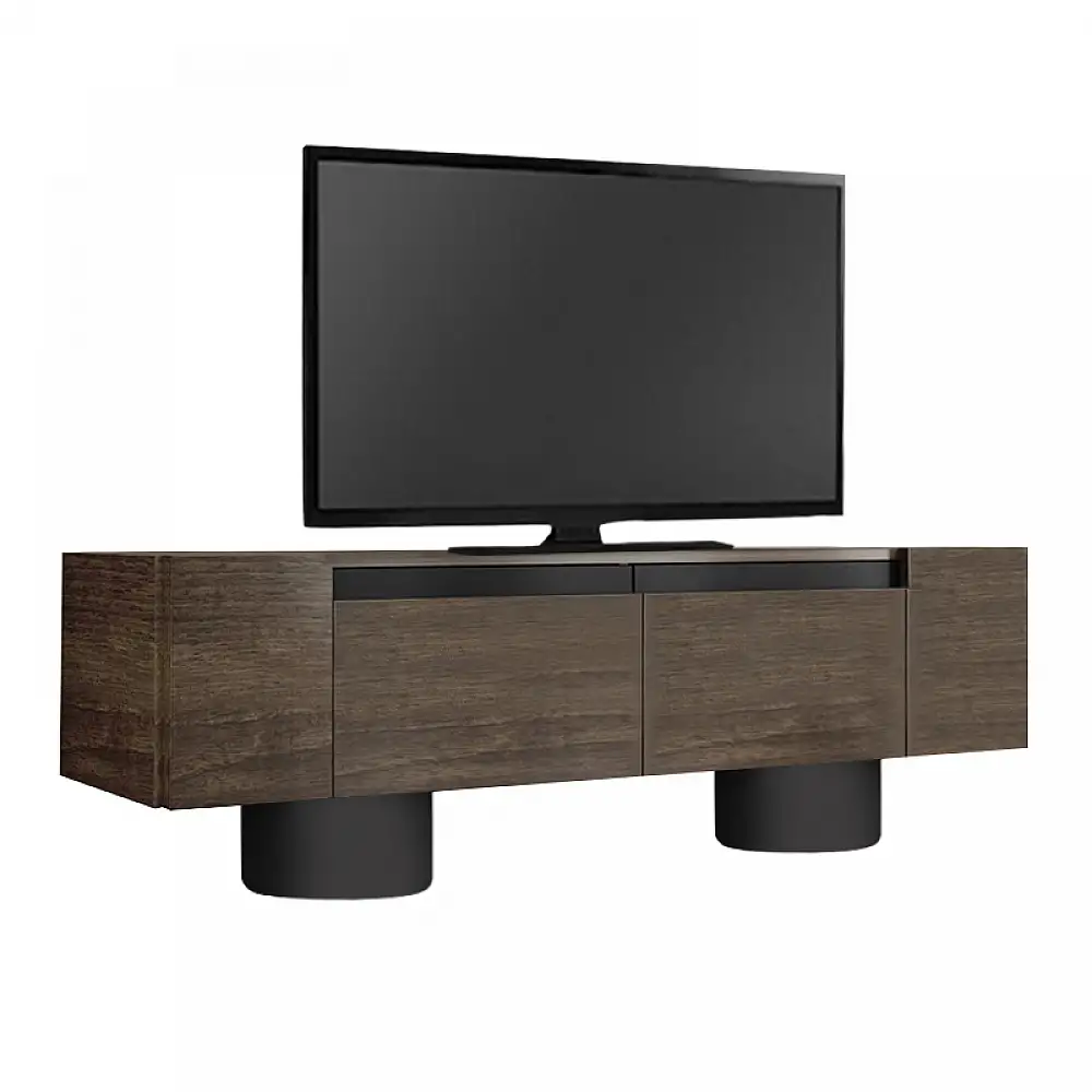 Έπιπλο τηλεόρασης Haven Megapap χρώμα καρυδί 180x30x50εκ. | GP052-0222,3
