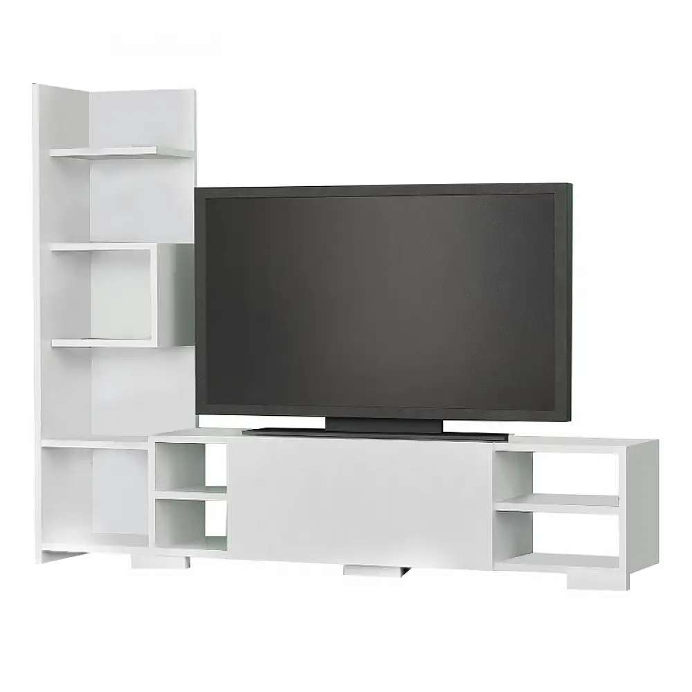 Έπιπλο τηλεόρασης Pera Megapap χρώμα λευκό 160x29,5x120εκ. | GP052-0225,1