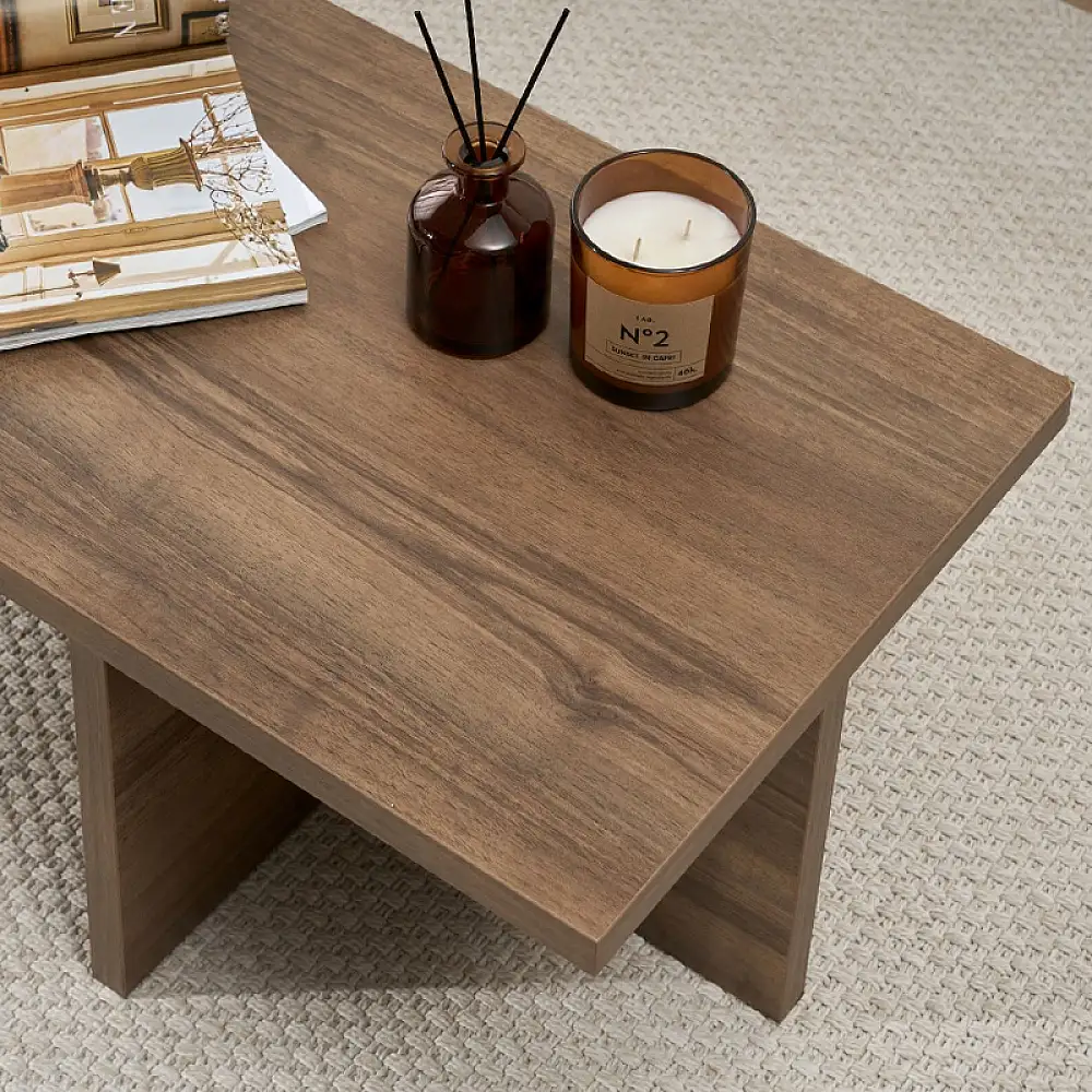 Τραπεζάκι σαλονιού Harbor Megapap χρώμα καρυδί 120x45x30εκ. | GP052-0230,2