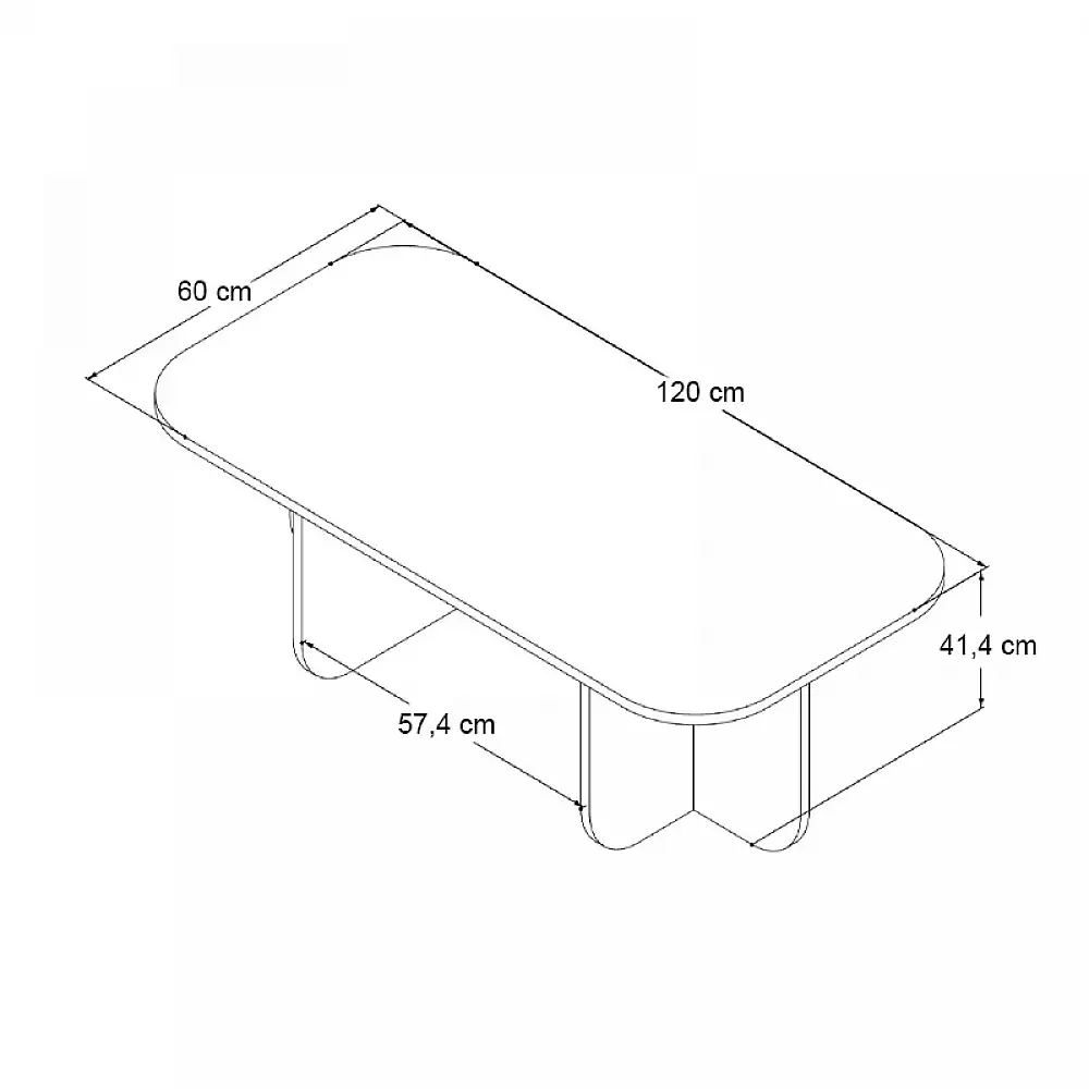 Τραπεζάκι σαλονιού Becaj Megapap χρώμα atlantic pine 120x60x41,4εκ. | GP052-0232,3
